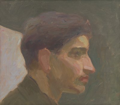 Hoofdstudie van een jonge man door Eduard Putra